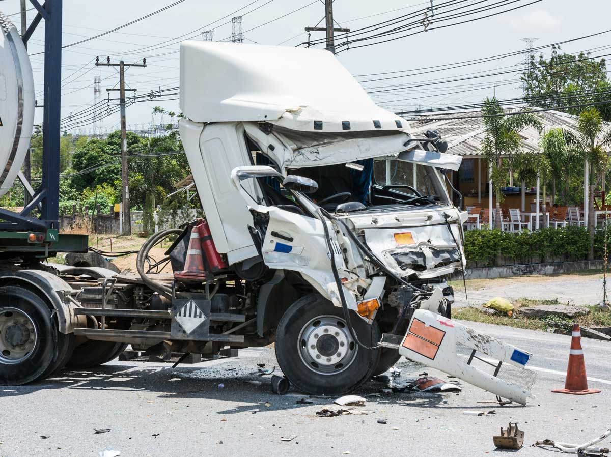 Most truck accidents are caused by driver error.